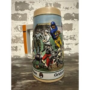 Vintage 1990 Budweiser Beer Stein Football sports Series‎ Anheuser Busch Limited